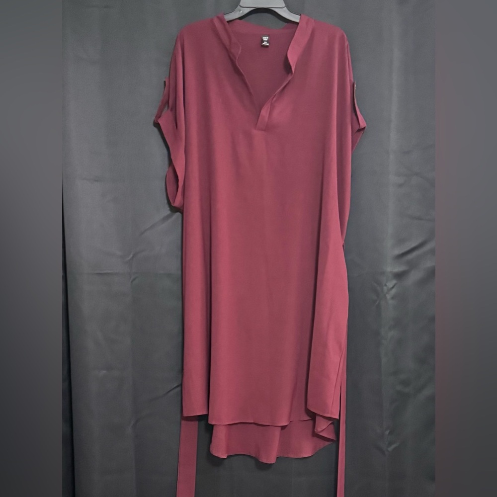 Elegant Burgundy Dress